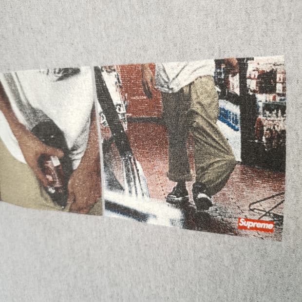 Supreme print hooded