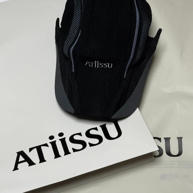 Atiissu 숏플라 캡 BK 블랙(새 상품) 남여 공용