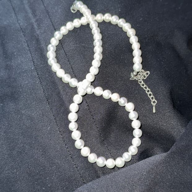 남자 진주 목걸이