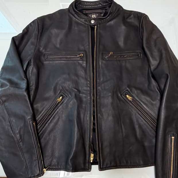 rrl 더블알엘  j100 모토가죽바이커 xl