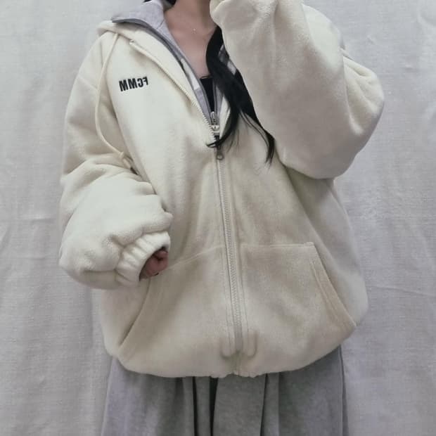 FCMM 누빔 후리스 집업