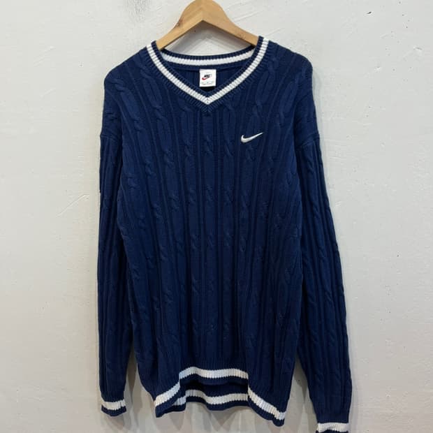 90s 나이키 케이블 니트 웜업 