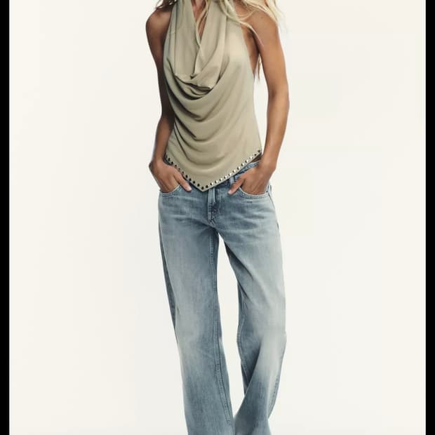 구합니당 자라 jeans trf wide leg 로우라이즈