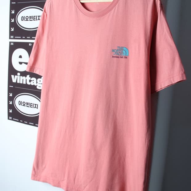 (XL-2XL) 노스페이스 반팔 티셔츠 빅사이즈 버클리 핑크-H32969