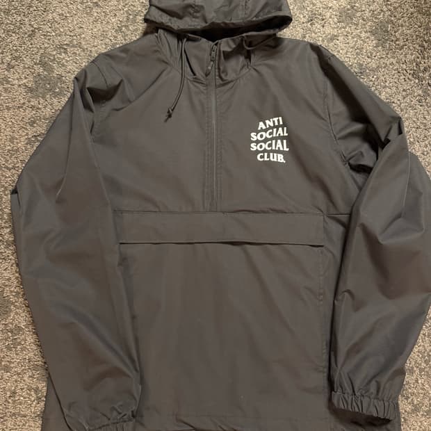 (XL) 안티소셜소셜클럽 아노락 블랙