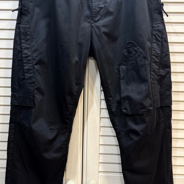 스톤아일랜드 로고 패치 밴딩 카고 팬츠