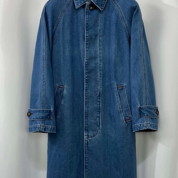 여성 폴로 랄프로렌 코튼실크 블렌드 발마칸 데님 코트 자켓