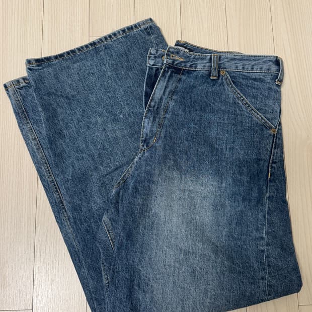 해칭룸 와이드커브진 연청 4사이즈