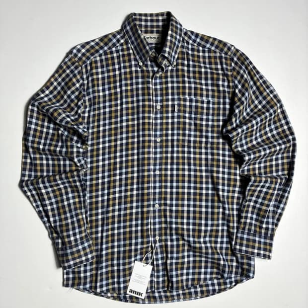 바버 BARBOUR 올리브 옥스포드 셔츠 R3381