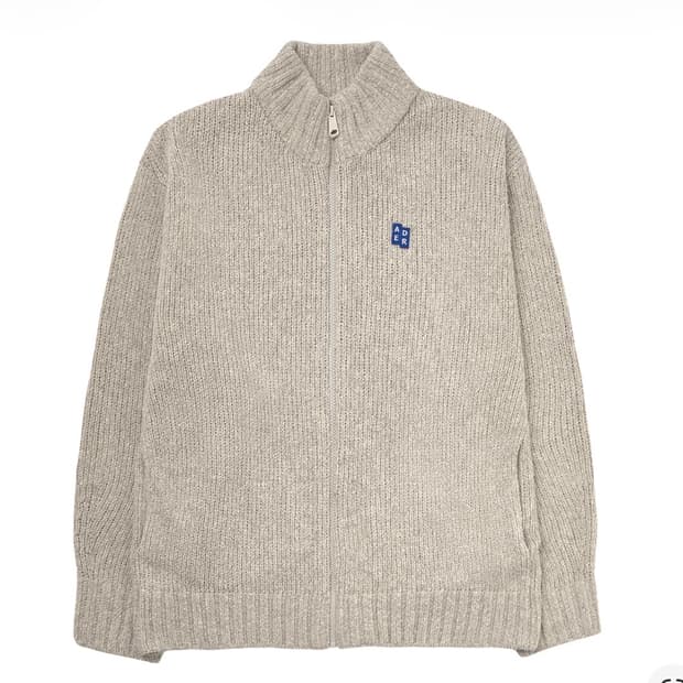 S 아더에러 시그니피컨트 TRS 태그 니트 집업 01 오트밀 새제품 판ㅁ