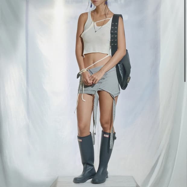 aesynctx FOLDED MINI SKIRT M