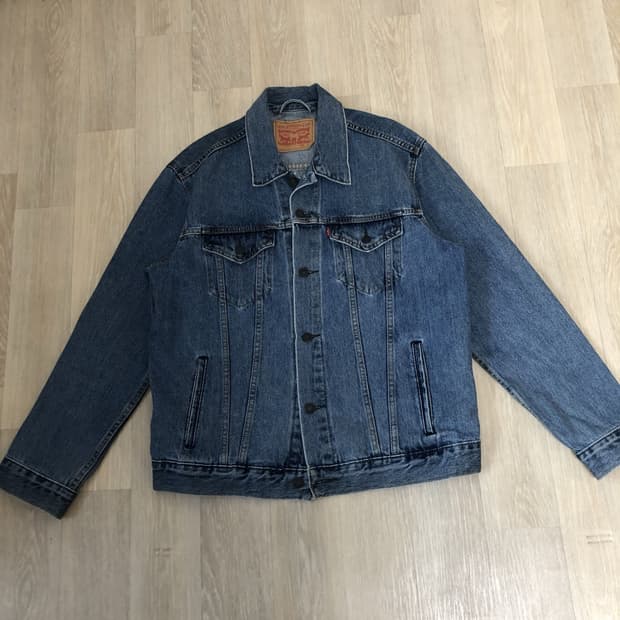 (L) 리바이스 Levi's 72334 워시드 연청 데님 자켓