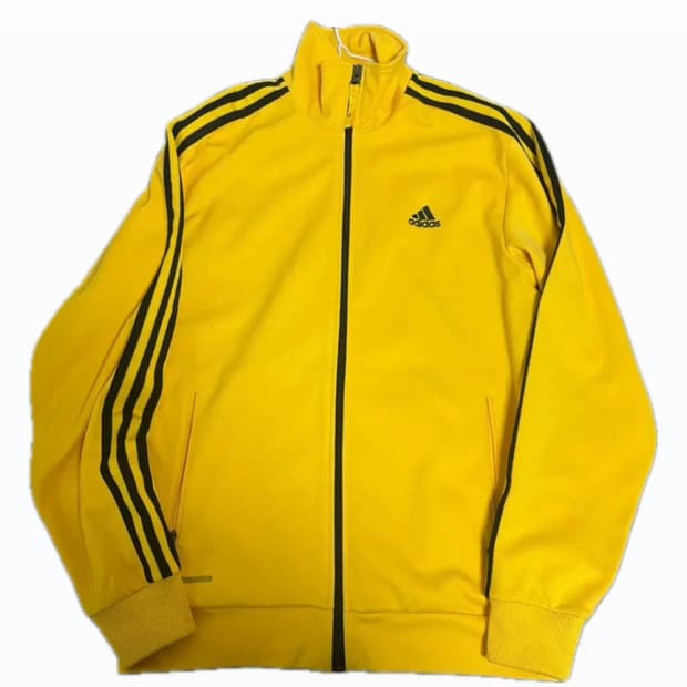 노란색 아디다스 져지