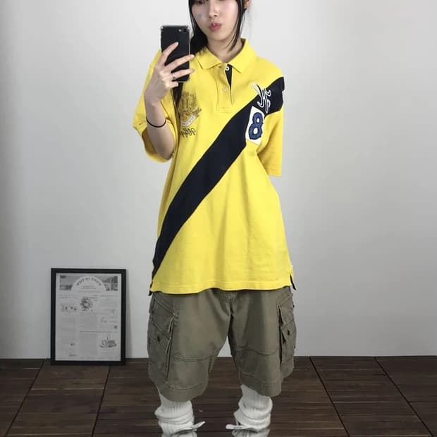 Tommy Hilfiger Yellow Polo Shirt