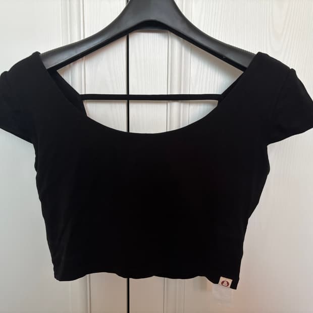 부디무드라 크롭 반팔 블랙 S