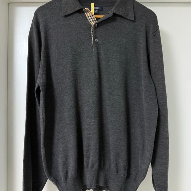 버버리 정품 니트 카라티 95