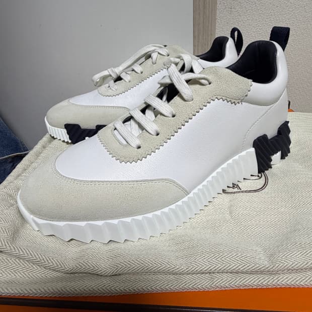 [40] 에르메스 고트스킨 바운싱 스니커즈