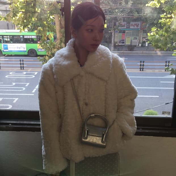 아이보리 퍼자켓