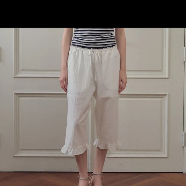 씨타 lace point frill pants 레이스 프릴팬츠