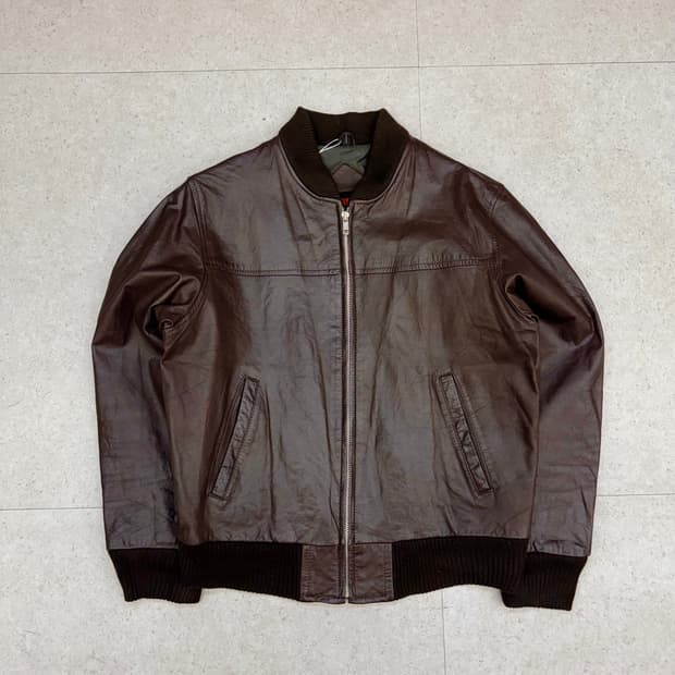 80‘s Mcgregor 맥그리거 레더 집업