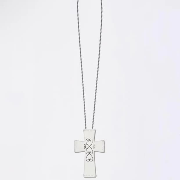 스컬프터 십자가 지갑 목걸이 