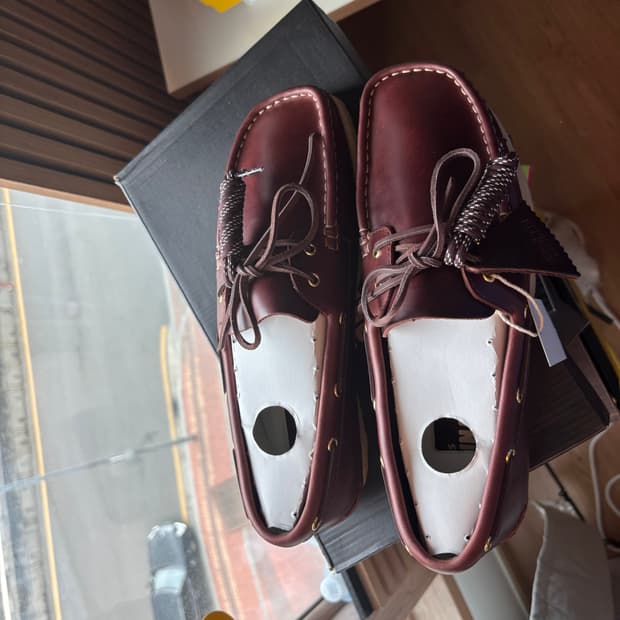 클락스 오리지널 Godney 보트슈즈 Tan 색상 US9.5 