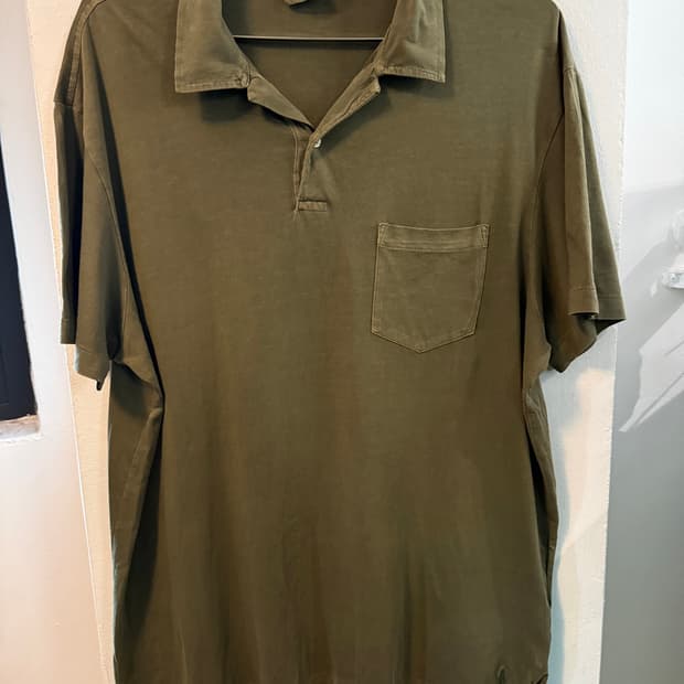90s Polo Ralph Lauren Olive Pocket shirt