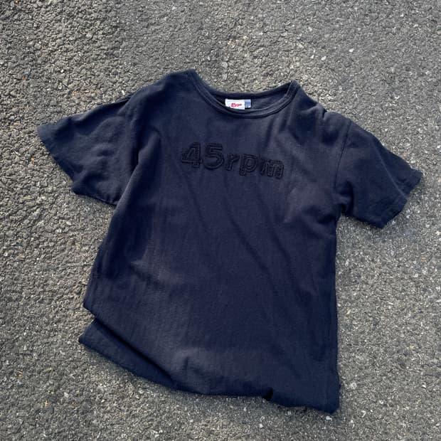 45rpm 인디고 반팔티셔츠 