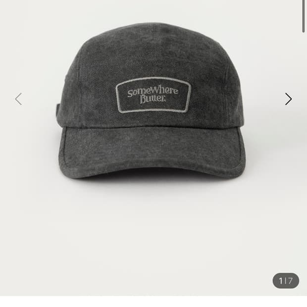 썸웨어버터 모자 Wave Logo Pigment Camp Cap 새상품