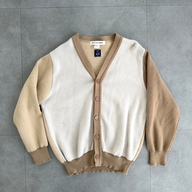 꼼데가르송 shirt 브라운 가디건