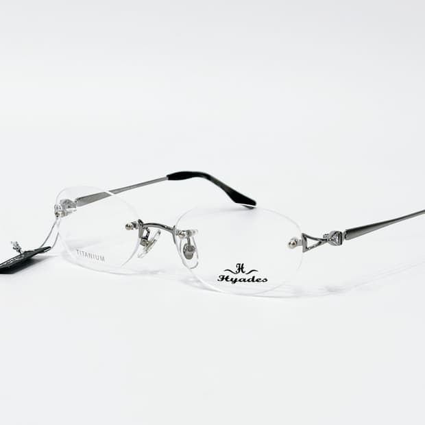 HYADES 실버 큐빅 무테 데드스탁 빈티지안경