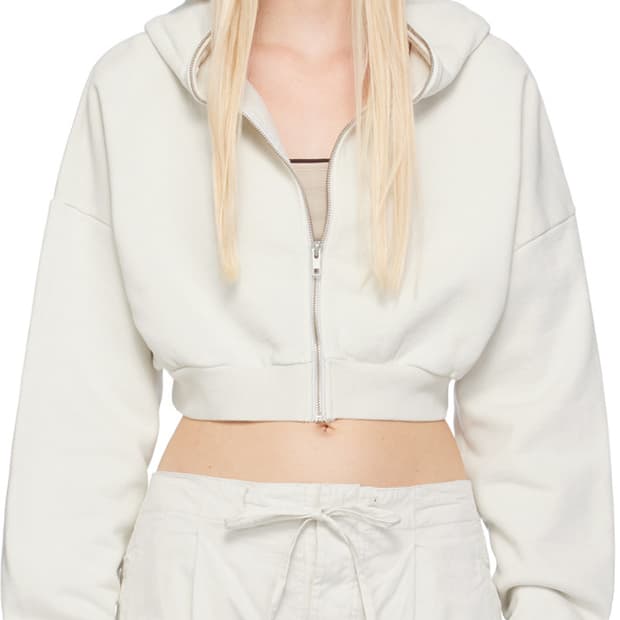 Entire studios cropped hood zip 엔타이어스튜디오