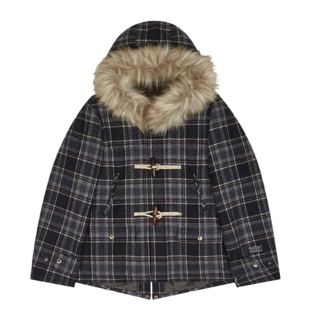 사파리스팟 레기온 체크 더플코트 1