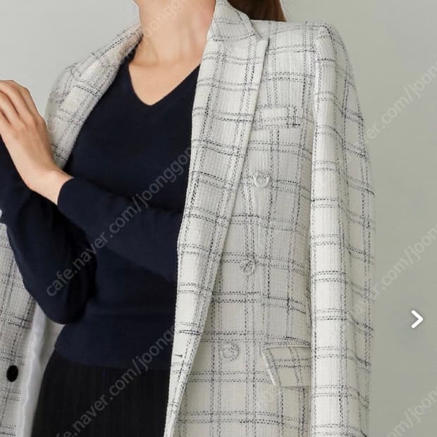 더 실루엣 de silhouette 트위드자켓