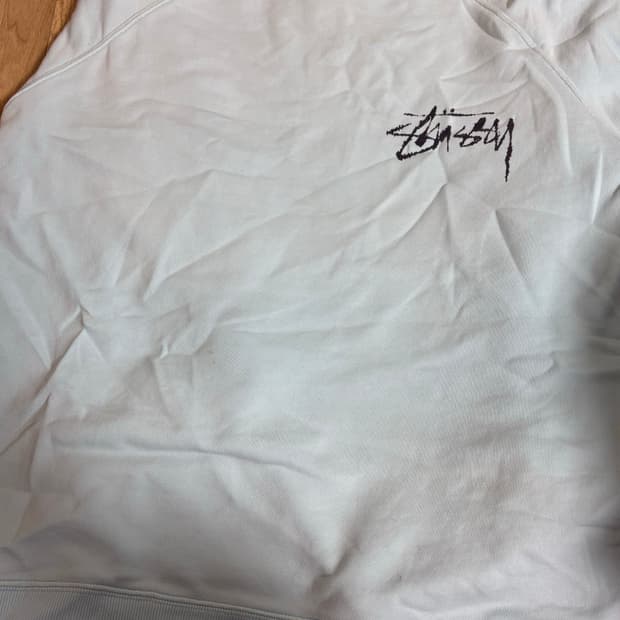 스투시 정품 하늘색 맨투맨 s