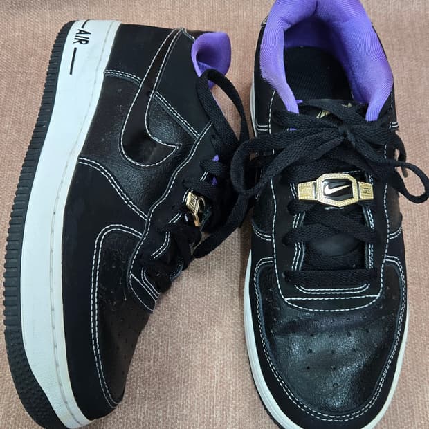 나이키 250mm- 에어포스 1  월드 챔프 블랙 아이론 그레이  