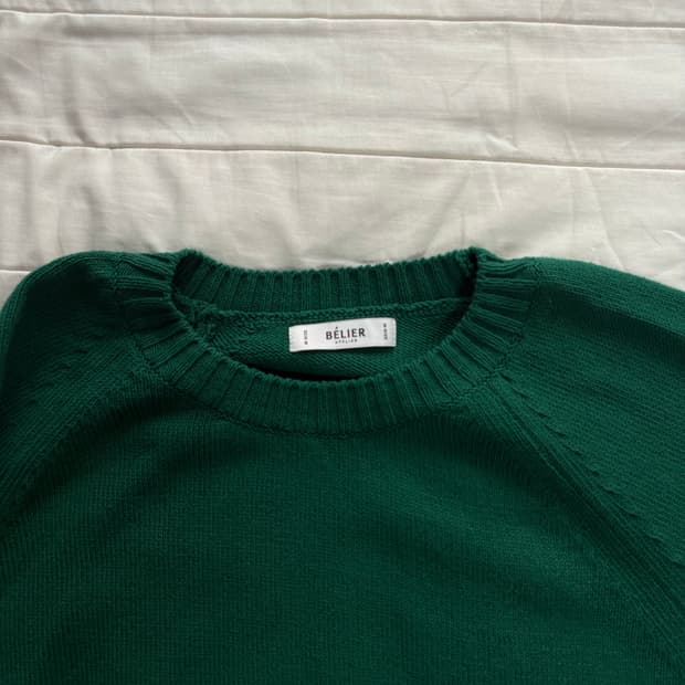 BELIER 니트 그린 