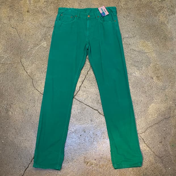 USA 미국 빈티지 폴로 그린 색상 바지 면바지 팬츠