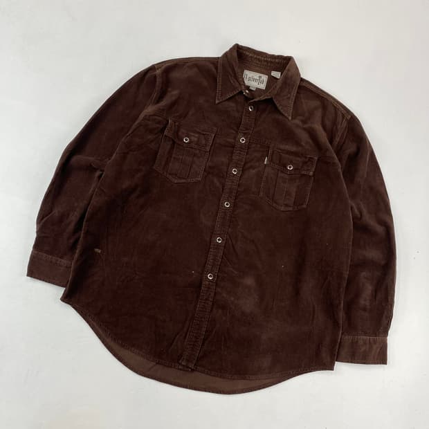 리바이스 실버 탭 브라운 웨스턴 코듀로이 셔츠 (105)