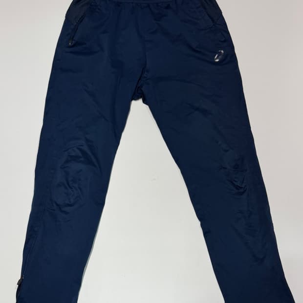 여성 아식스 올드스쿨 네이비 트레이닝 바지 27인치