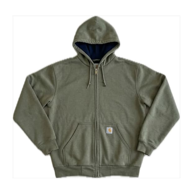 칼하트 써멀 레인디펜더 후드집업 올리브 그린 썬페이딩