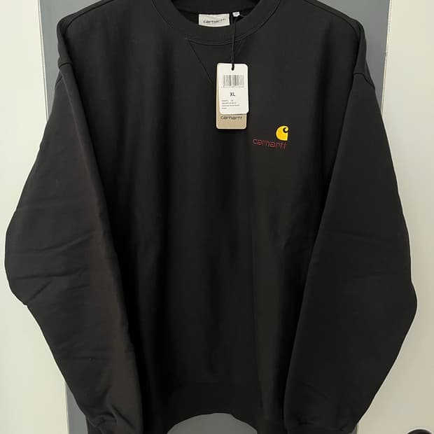 [새상품] 칼하트 wip 기모 맨투맨 블랙 XL