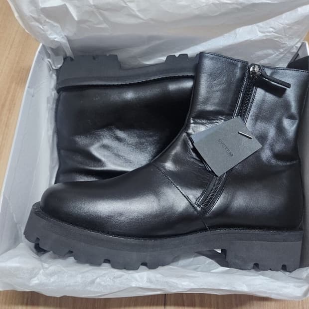 (새상품) 시스템옴므 SYSTEM HOMME 가죽 구두 워커 260 사이