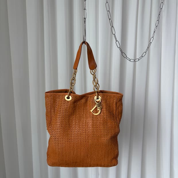 디올 레이디 디올 토트백