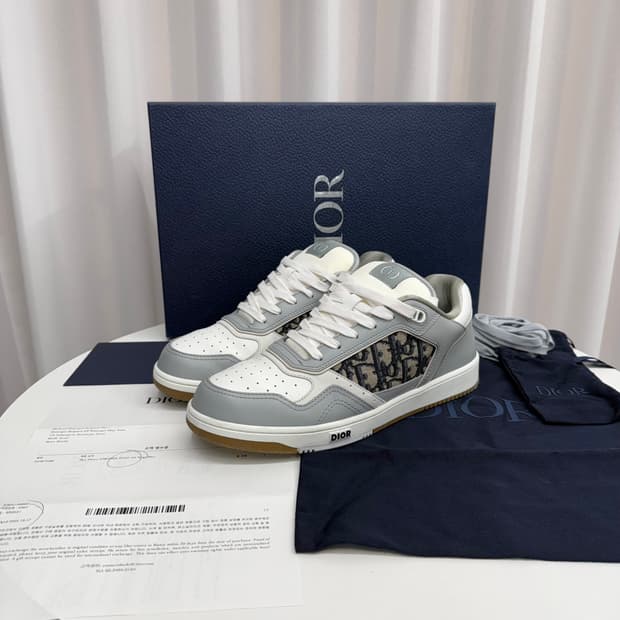 [1회 착용/ 42] 디올 B27 스니커즈 그레이