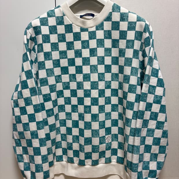 (4XL) 루이비통 체커보드 다미에 맨투맨