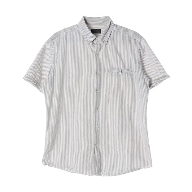 빨질레리 시어서커 스트라이프 반팔 셔츠 48