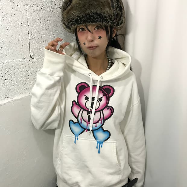 Hysteric Glamour Fxxk Bear Hoodie