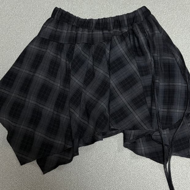 언발 체크 빈티지st 치마