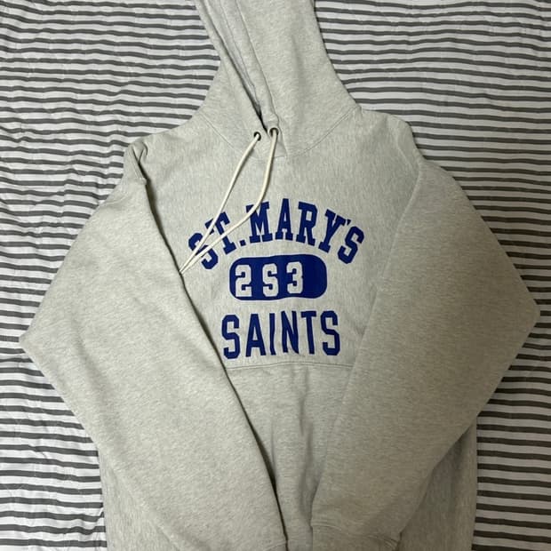 아웃스탠딩 V.S.C 후드티 멜란지 그레이 M